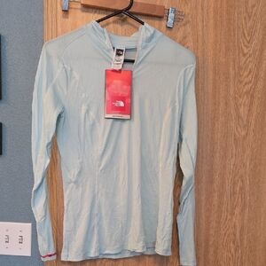 The North Face Sky Blue Long Sleeve Shirt Base Layer
